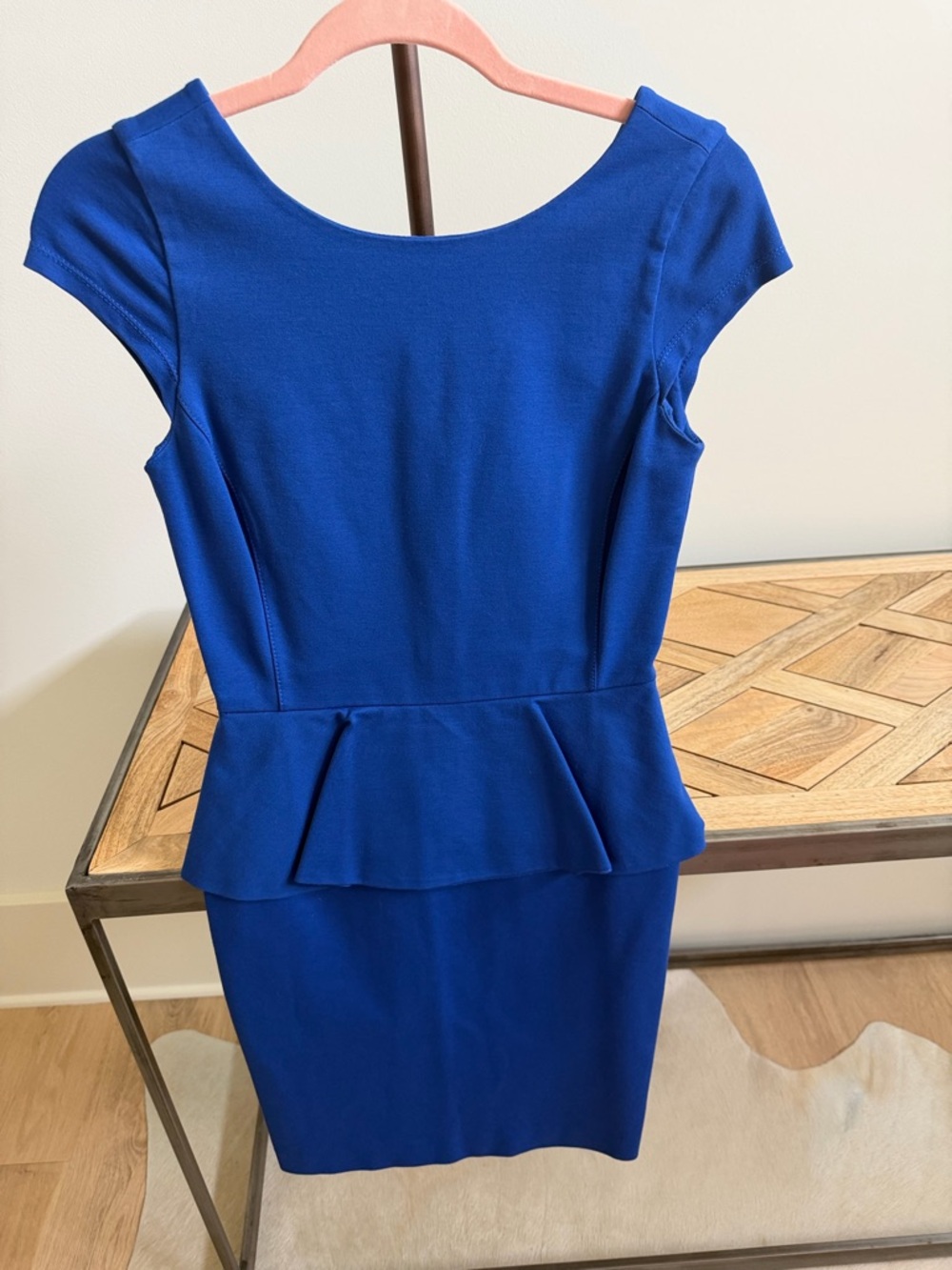 Banana Republic Cobalt Blue Peplum Sheath Dress